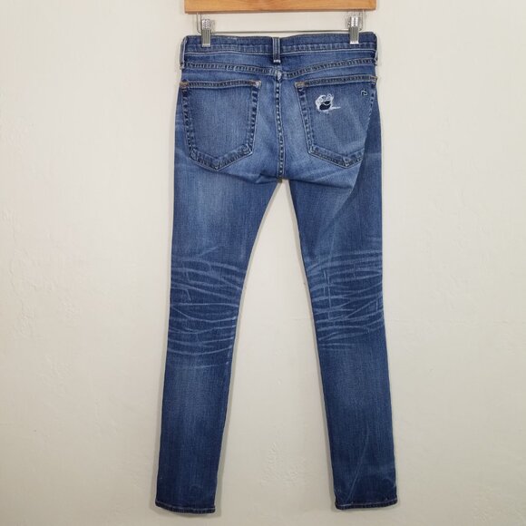 Rag & Bone THE DRE Skinny Jeans Blue Size 24 - Picture 5 of 10